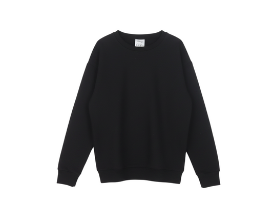 Disney Womens Black Minnie Mouse Embossed Pullover Sweatshirt Size 12
