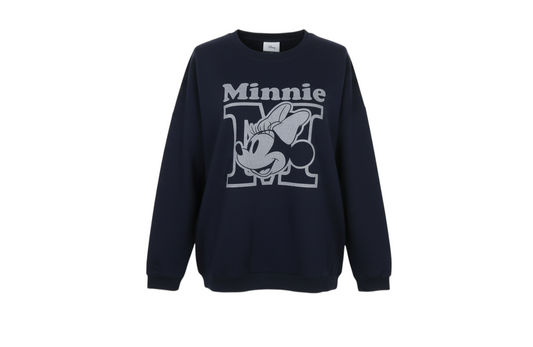 Disney C&A Women Blue XL Pullover Minnie Mouse Sweatshirt