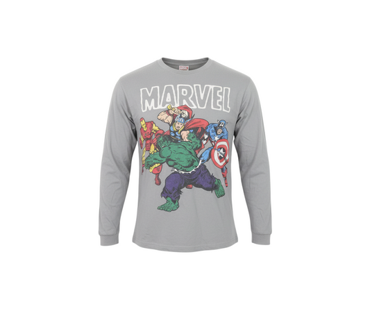 Marvel Boys Grey Long Sleeve Superhero T-Shirt 13-14 Years