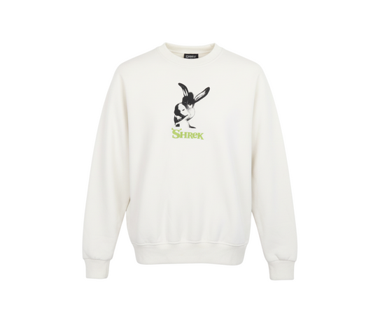 DreamWorks Shrek Donkey Graphic White Sweatshirt XS Women