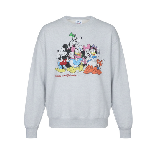 Primark Disney Women Grey L Sweatshirt Mickey & Friends Pullover