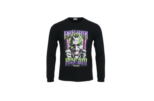 Primark Batman Joker Graphic Black Long Sleeve T-Shirt XS