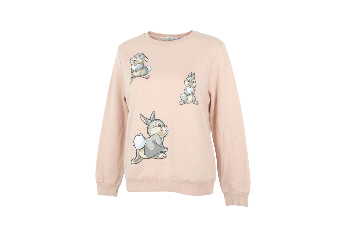 Primark Disney Womens Pink Thumper Sweatshirt Small UK 10/12