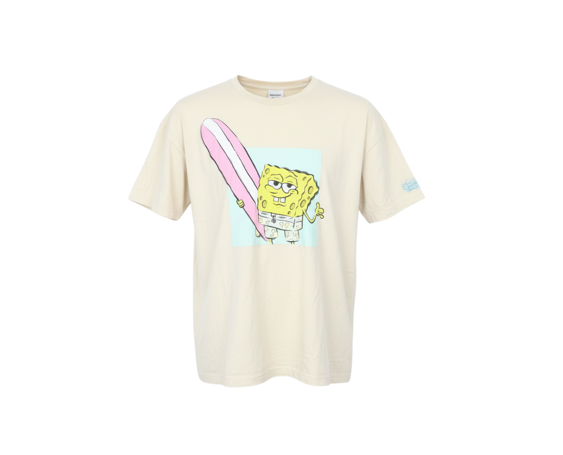 H&M Divided Womens Beige XS SpongeBob Graphic T-Shirt