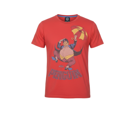 DC Comics Originals Men’s Red The Penguin Graphic T-Shirt Medium