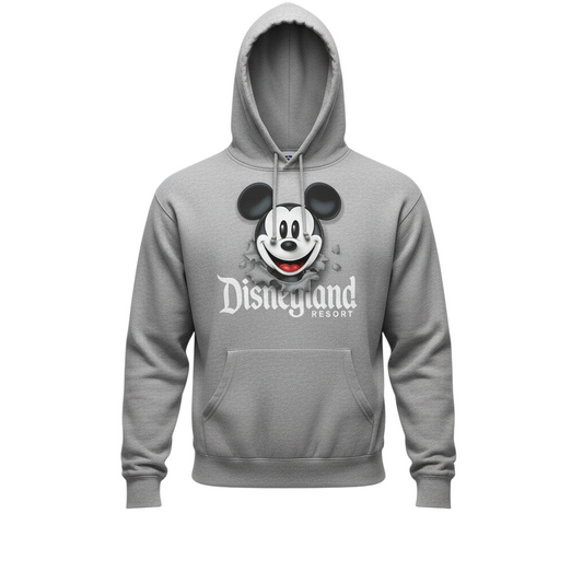 Disneyland Resort Women’s Grey Mickey Mouse Pullover Hoodie XL