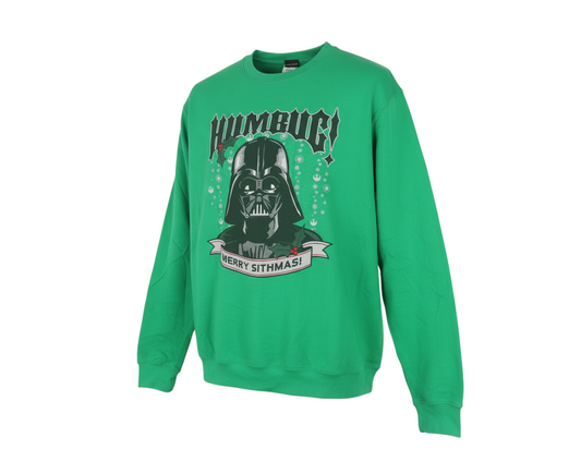 Star Wars Men’s Green Darth Vader Christmas Sweatshirt L