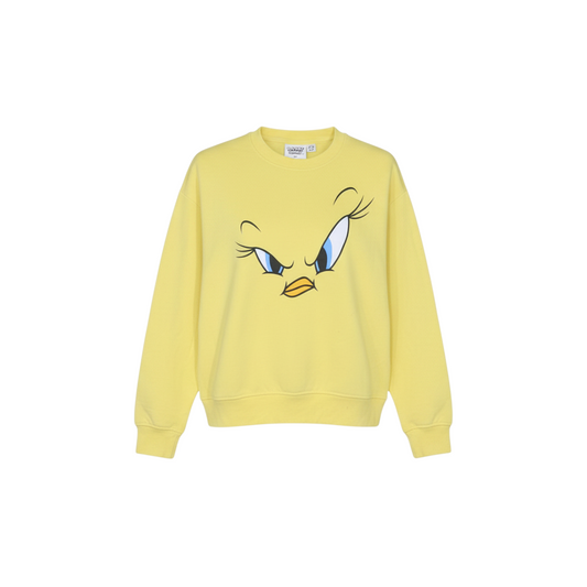 Primark Looney Tunes Women's Yellow Tweety Crew Neck Sweatshirt XS