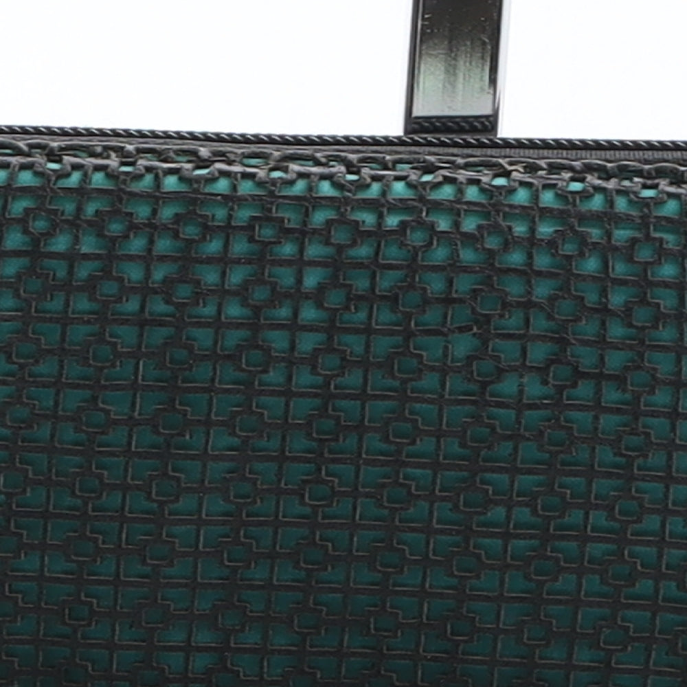 Preworn Womens Green Polyurethane Bow Tie Wallet Size M