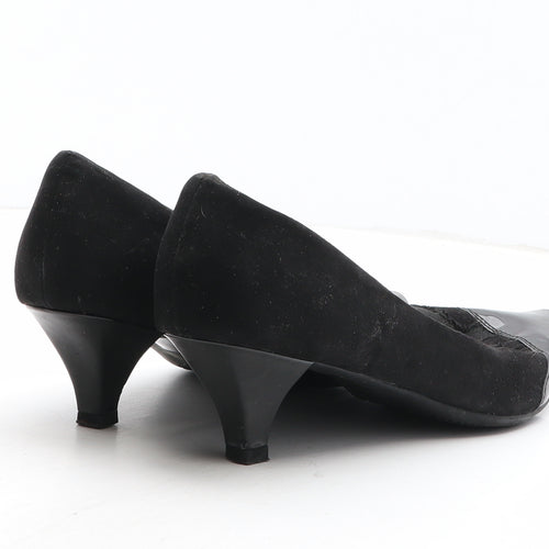 Pavers Womens Black Synthetic Court Heel UK