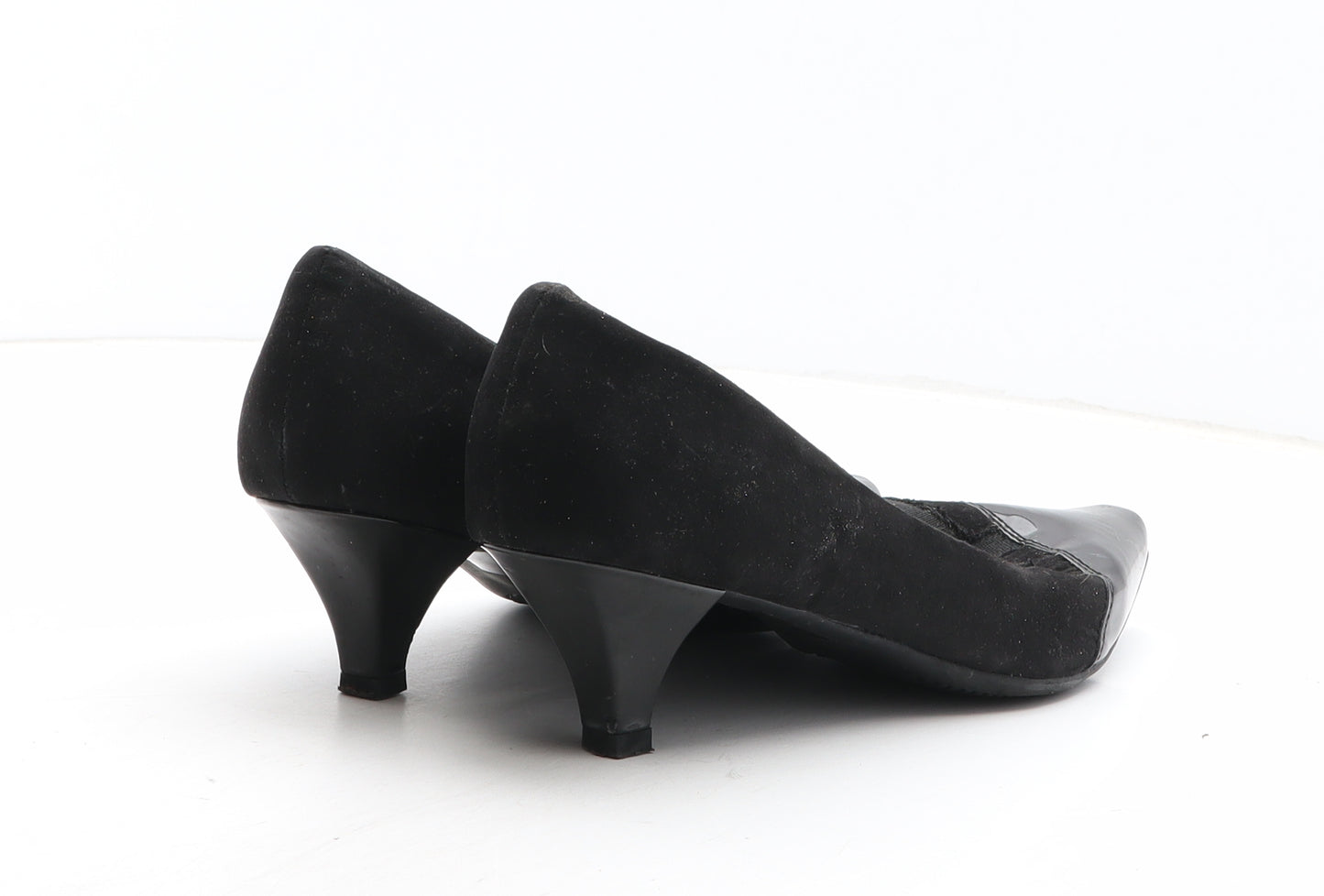 Pavers Womens Black Synthetic Court Heel UK