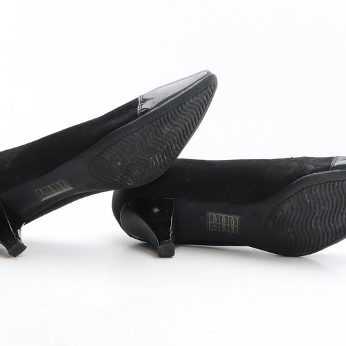 Pavers Womens Black Synthetic Court Heel UK