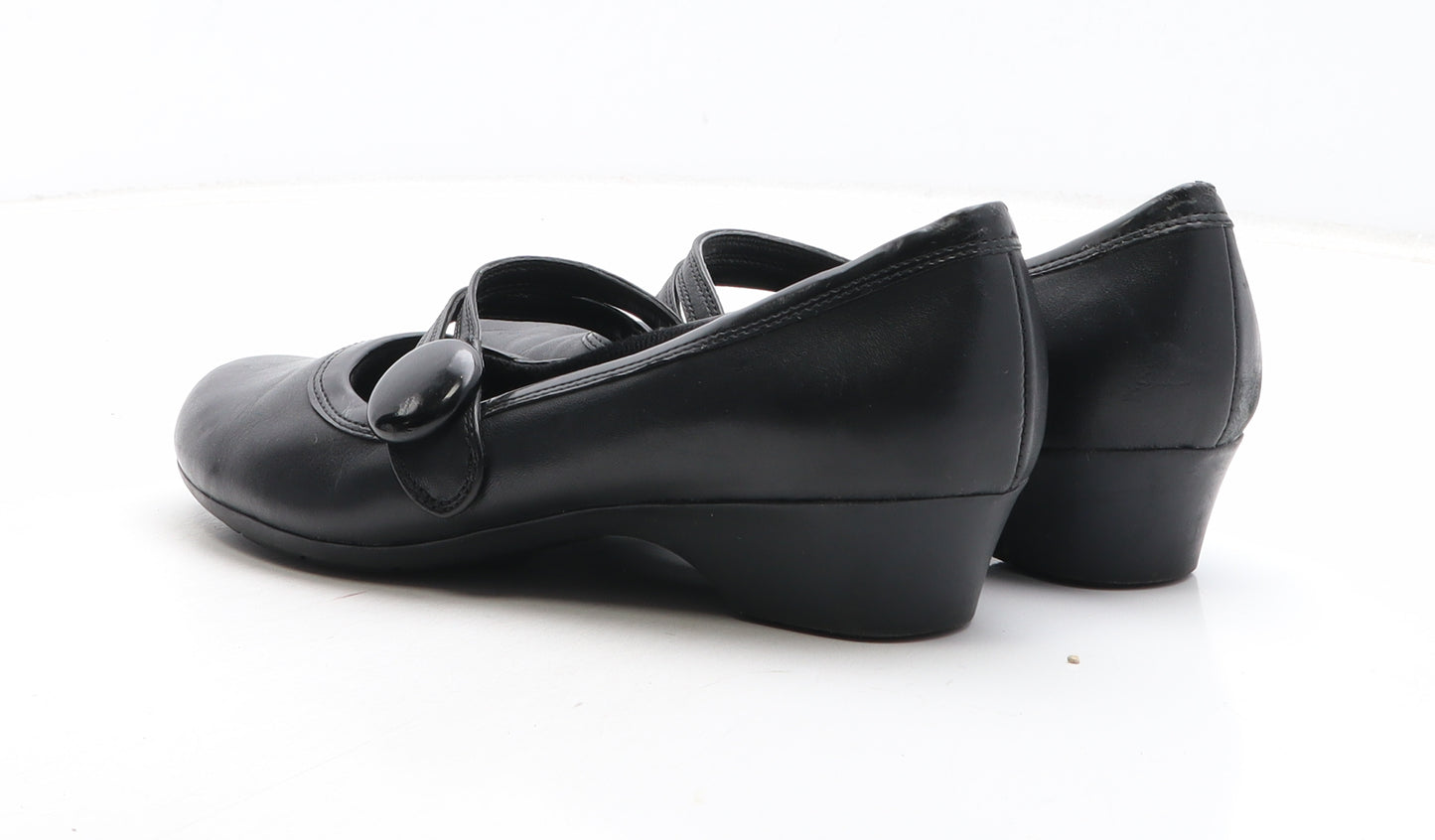 K by Clarks Womens Black Synthetic Mary Jane Casual UK