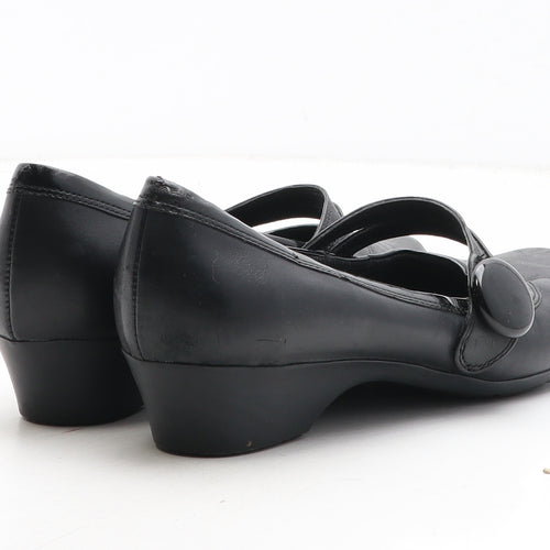 K by Clarks Womens Black Synthetic Mary Jane Casual UK