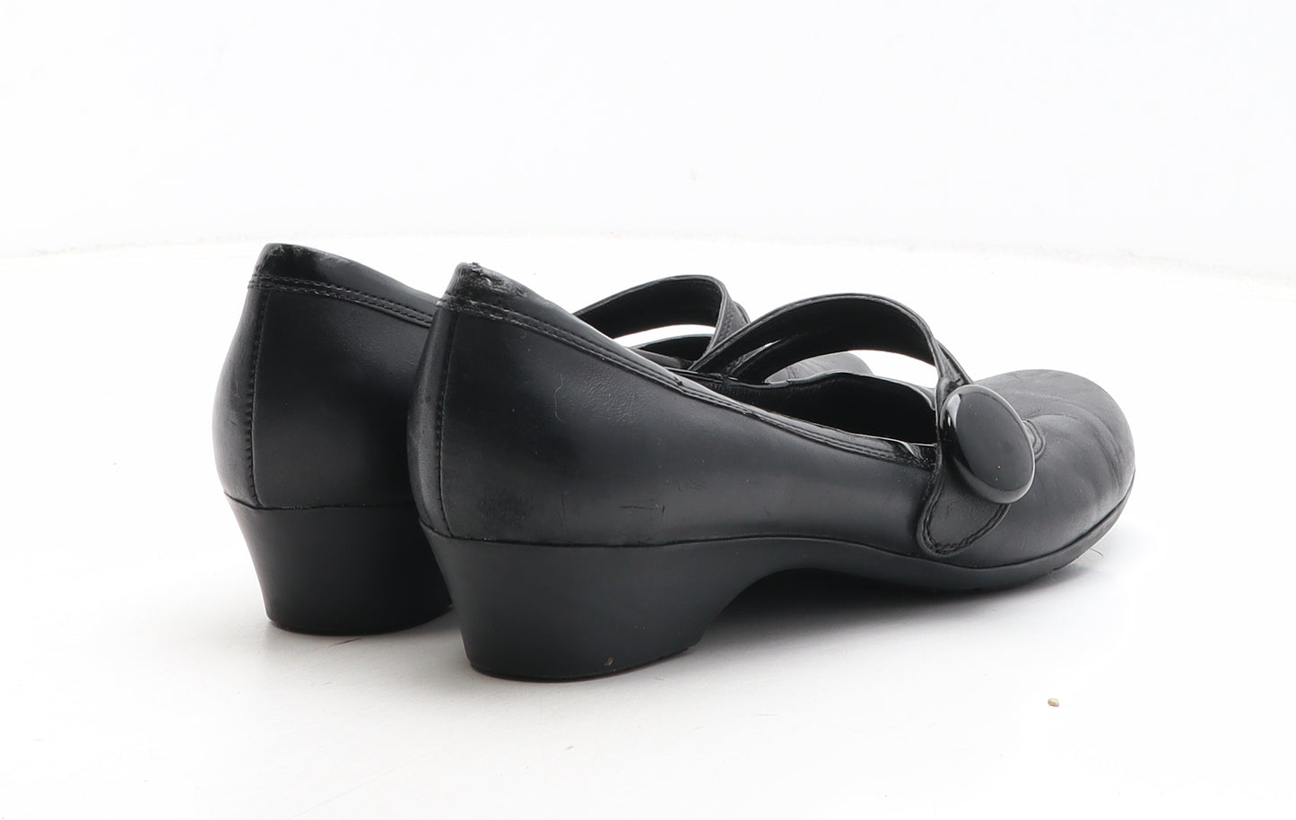 K by Clarks Womens Black Synthetic Mary Jane Casual UK