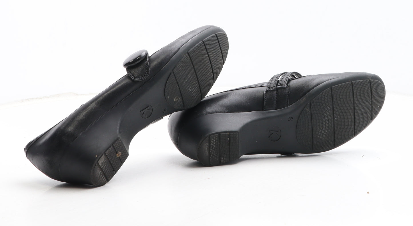 K by Clarks Womens Black Synthetic Mary Jane Casual UK