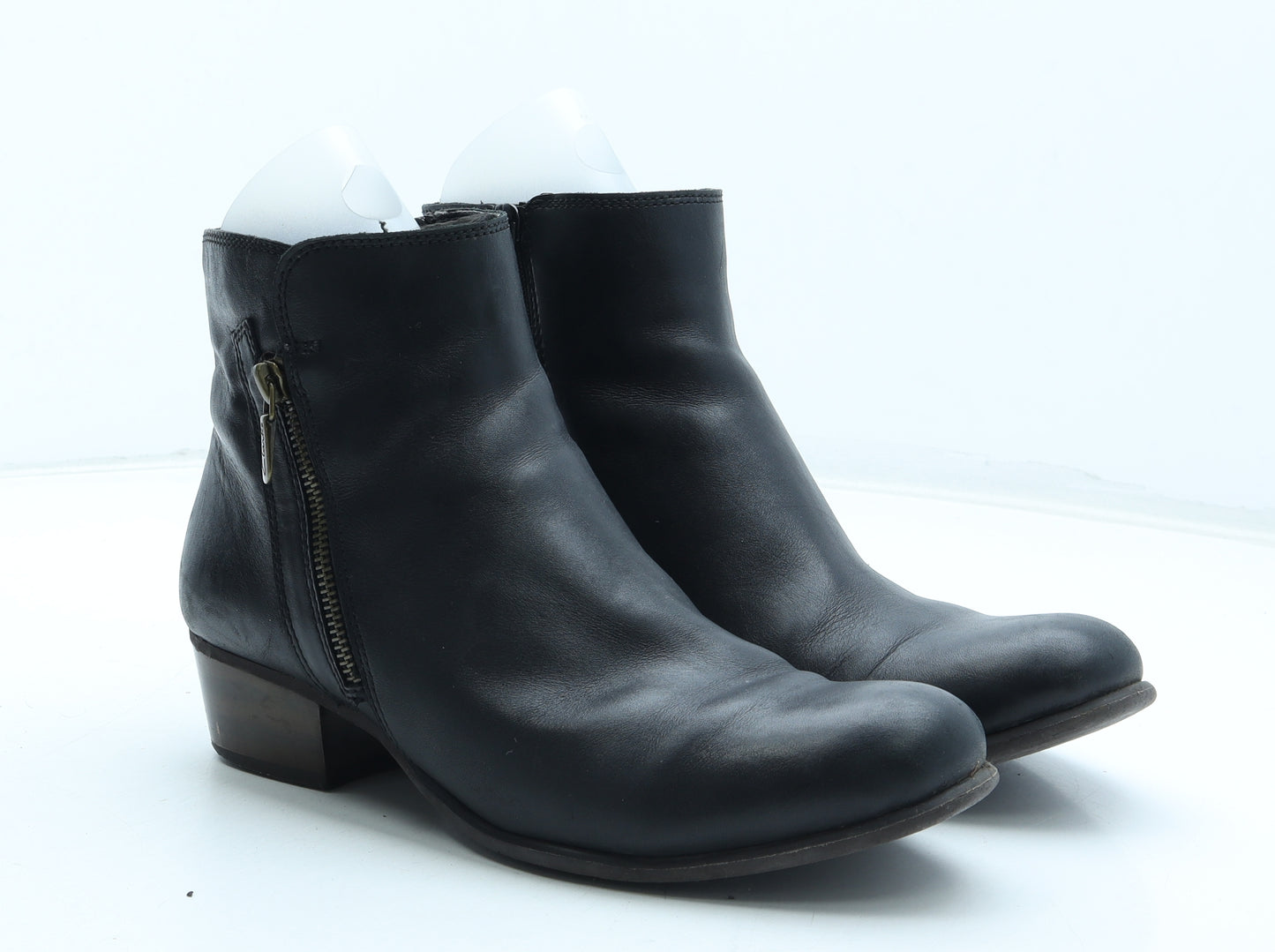 Clarks Womens Black Leather Biker Boot UK