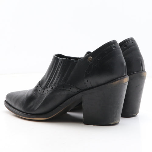 Preworn Womens Black Synthetic Bootie Boot UK
