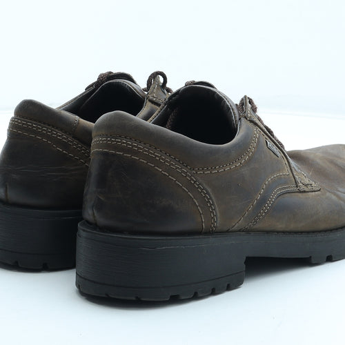 IMAC Mens Brown Leather Boat Shoe Casual UK 8 42