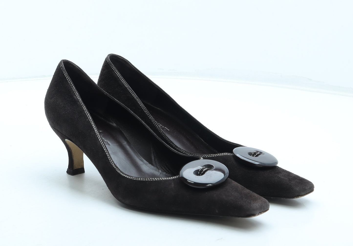 LK Bennett Womens Brown Leather Court Heel UK