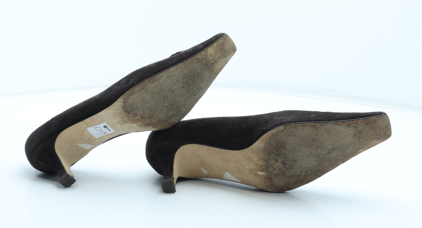 LK Bennett Womens Brown Leather Court Heel UK
