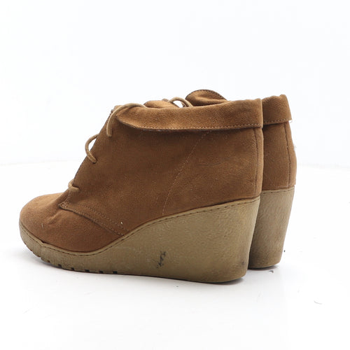 New Look Womens Brown Synthetic Bootie Boot UK