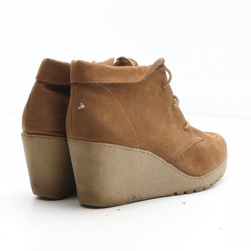 New Look Womens Brown Synthetic Bootie Boot UK