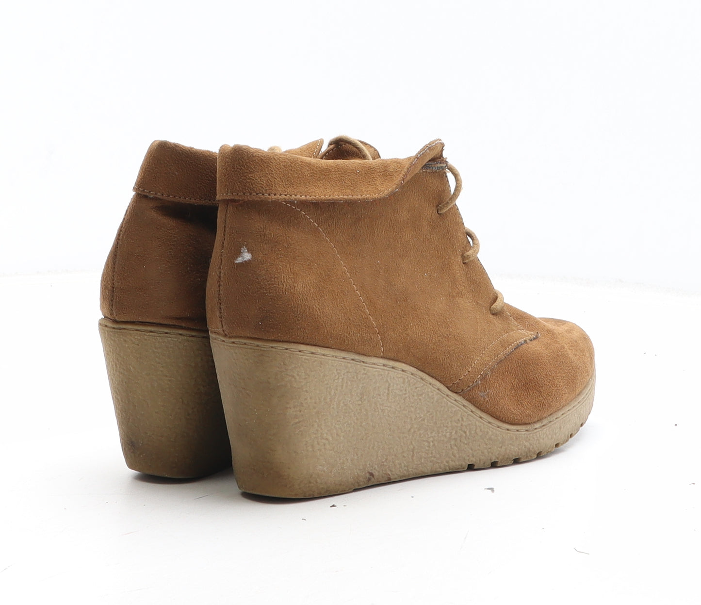 New Look Womens Brown Synthetic Bootie Boot UK