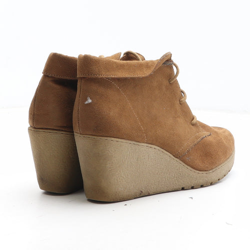 New Look Womens Brown Synthetic Bootie Boot UK