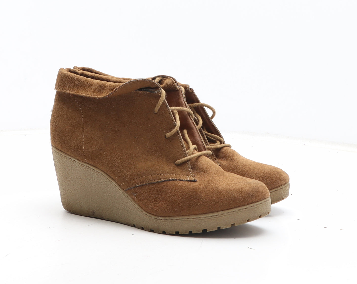 New Look Womens Brown Synthetic Bootie Boot UK