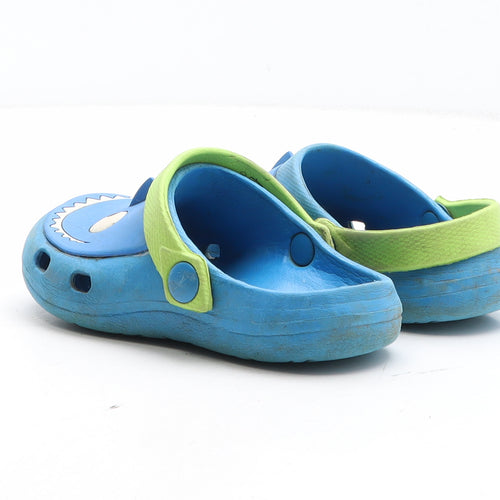 Preworn Boys Blue Synthetic Slider Casual UK 9