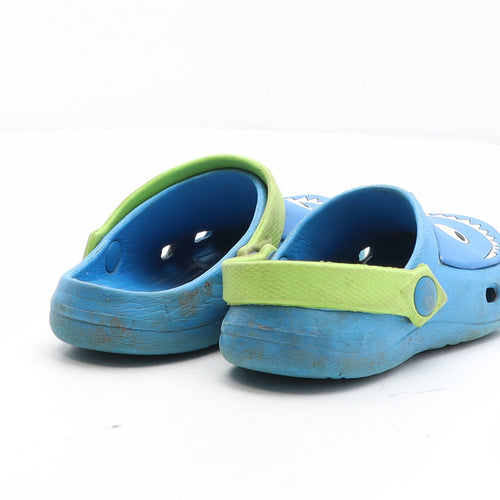 Preworn Boys Blue Synthetic Slider Casual UK 9