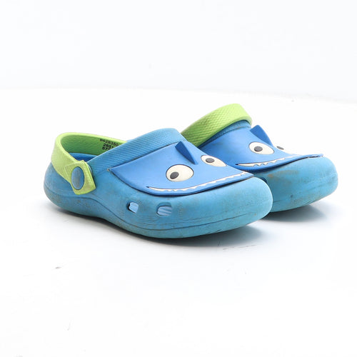 Preworn Boys Blue Synthetic Slider Casual UK 9