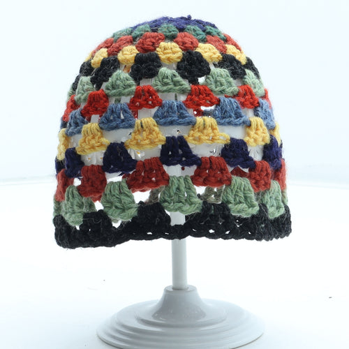 Preworn Boys Multicoloured Acrylic Beanie Size S