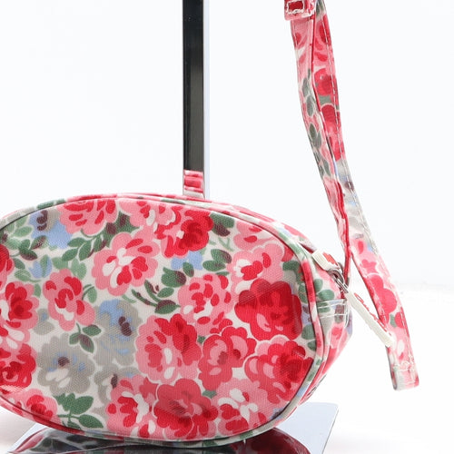 Cath Kids Girls Red Floral Polyester Shoulder Bag Size Mini Zip