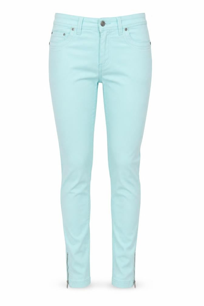 Heart & soul Womens Green  Denim Skinny Jeans Size 10 L27 in