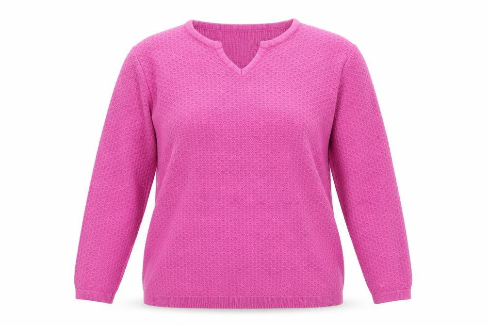 EWM Womens Pink  Knit Pullover Jumper Size L