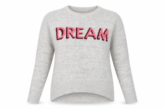 Front view of New Look women’s grey jumper, size S