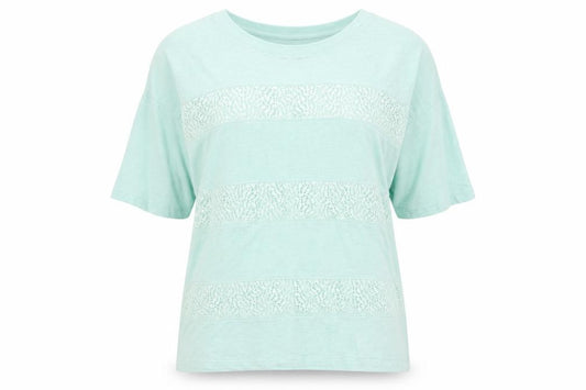 Front view of Marks & Spencer women’s green jumper, size UK 12