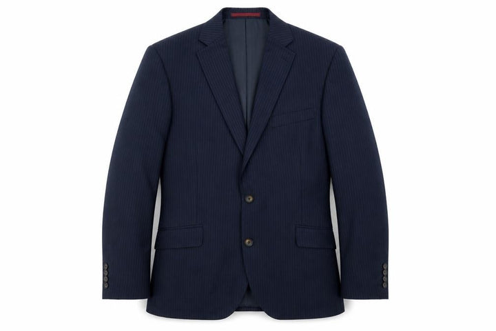 Marks & Spencer Mens Blue Striped  Jacket Suit Jacket Size 42