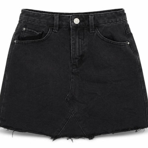 Denim Co Womens Black  Denim A-Line Skirt Size 6
