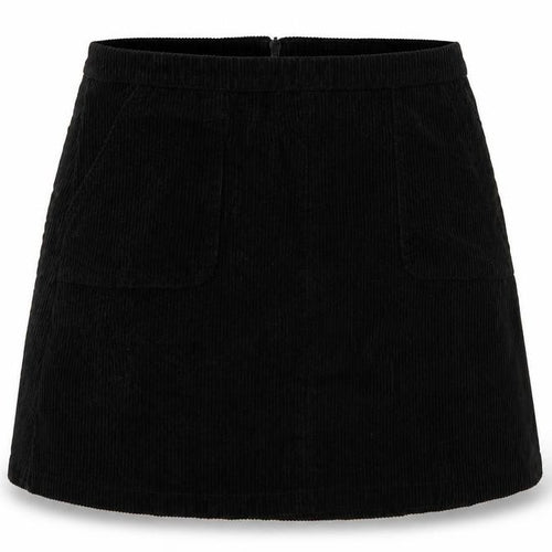 New Look Girls Black  Corduroy A-Line Skirt Size 13 Years