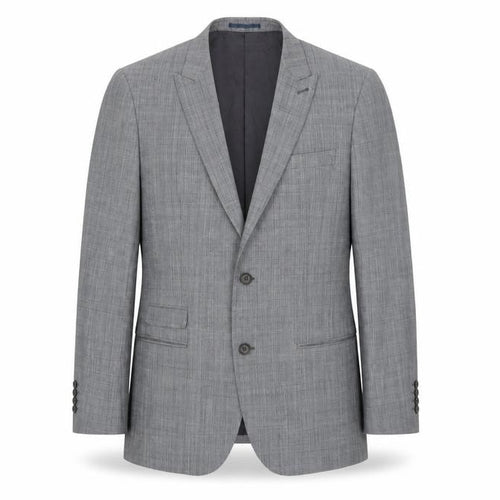 Taylor & Cutter Mens Grey Check Rayon Jacket Suit Jacket Size 40