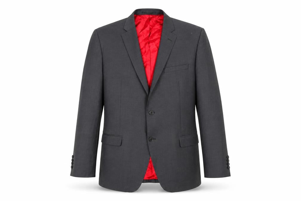 Santinelli Mens Grey  Rayon Jacket Suit Jacket Size 44