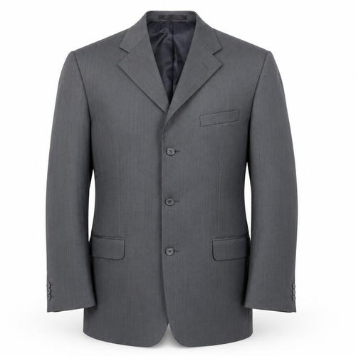 Zantos Mens Grey  Rayon Jacket Suit Jacket Size 40
