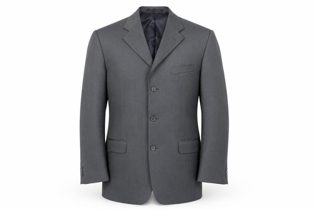 Zantos Mens Grey  Rayon Jacket Suit Jacket Size 40