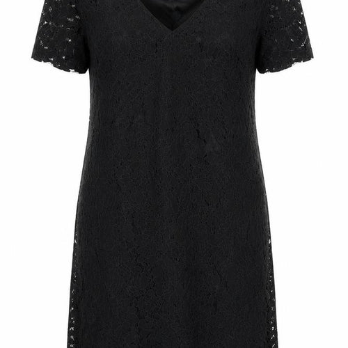 Dorothy Perkins Womens Black Floral  A-Line  Size 6