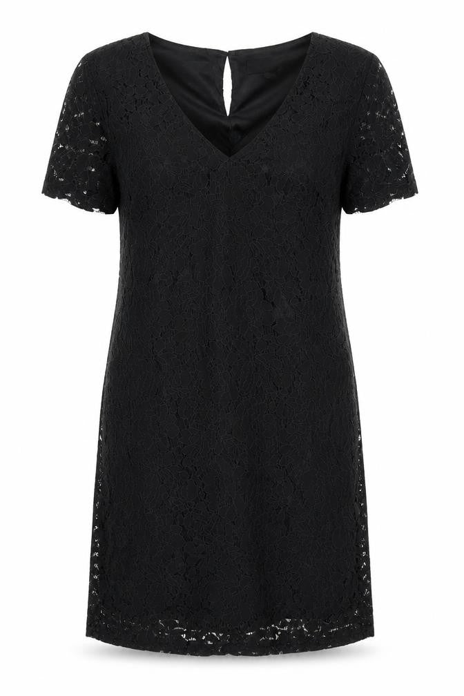 Dorothy Perkins Womens Black Floral  A-Line  Size 6