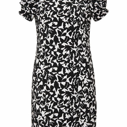 Marks and Spencer Womens Black Floral  A-Line  Size 12