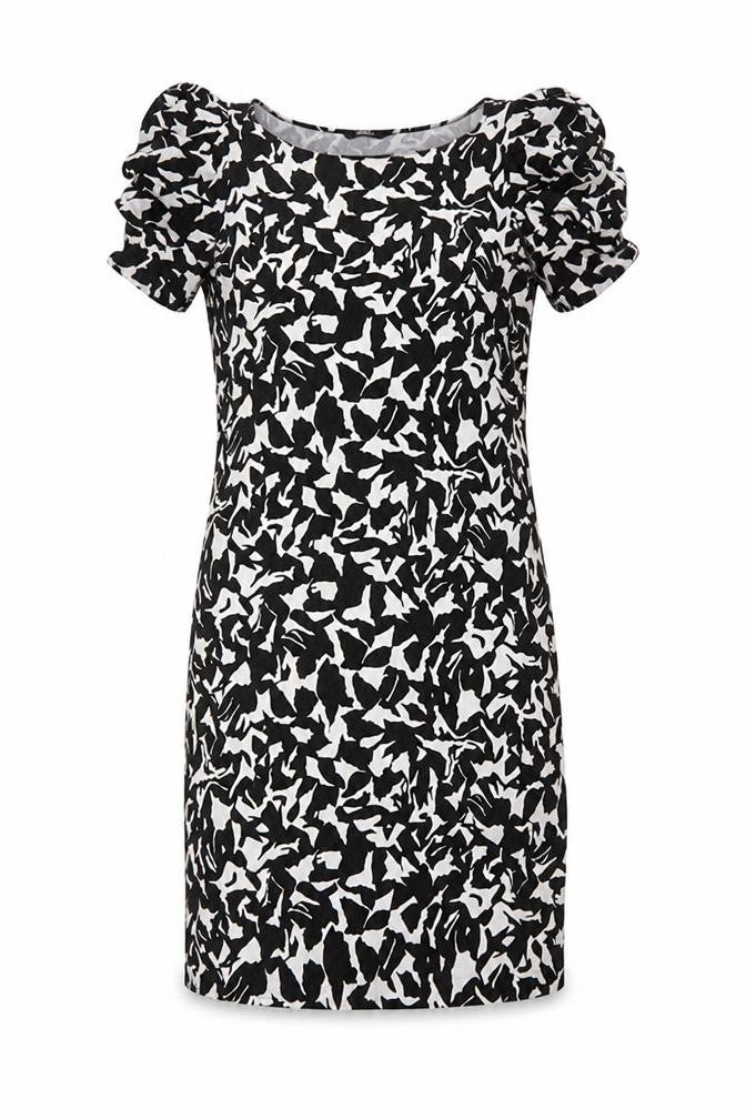 Marks and Spencer Womens Black Floral  A-Line  Size 12